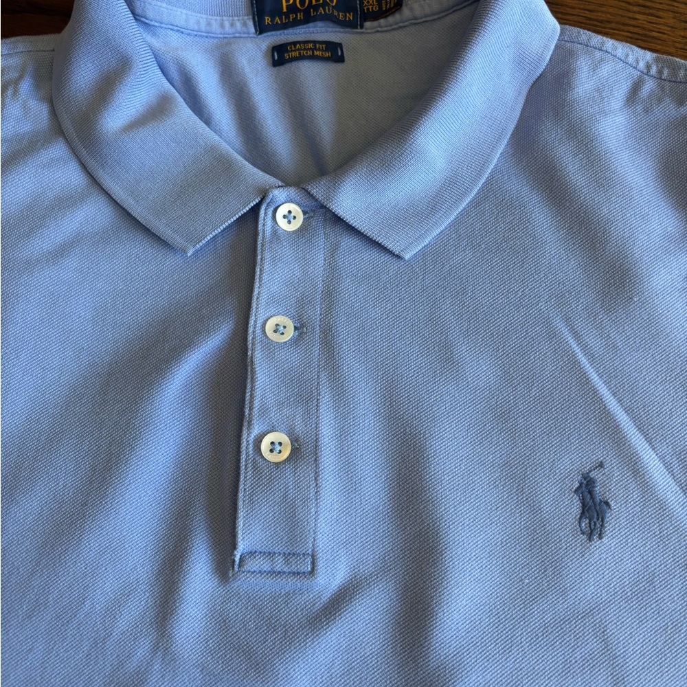 Polo by Ralph Lauren Men's Light Blue Polo Shirt